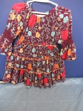  P Girls size 4 Nina and Nelli Raglin Sleeves Multicolored Floral Dress