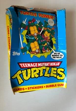 TEENAGE MUTANT NINJA TURTLES Trading Cards (1989 Topps) -- Retail Box Only (DMG)