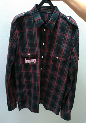 Camicia Uomo Taglia L Hollywood Milano LUXURY FASHION STYLE Tartan