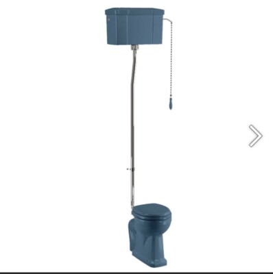 Burlington maßgefertigte Standard High Level Toilette mit Unterputz Keramik Spülkasten