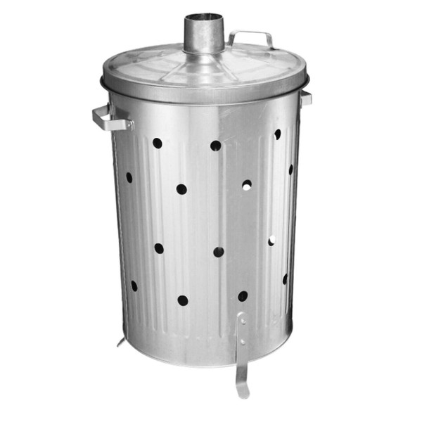 Cubo basura jardín 75 litros para hojas, desechos y residuos. Compost