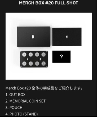 BTS Official Membership MERCH BOX #20 Full Set Box Photo Card