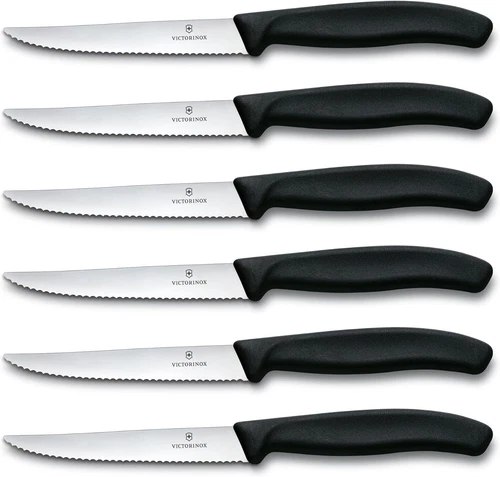Victorinox Swiss Classic Steak Knives - Cooking Knives for Kitchen - set of 6