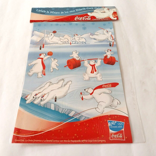Coca Cola Promo 2004 Summer Olympics Lot 3 Sealed Sticker Sheets Rare Argentina - Picture 2 of 9