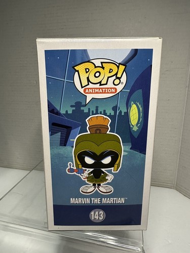 POP MARVIN THE MARTIAN (NEON ORANGE) 143 SAN DIEGO 2017 1000 TEILE Funko *signiert! - Bild 4 von 10