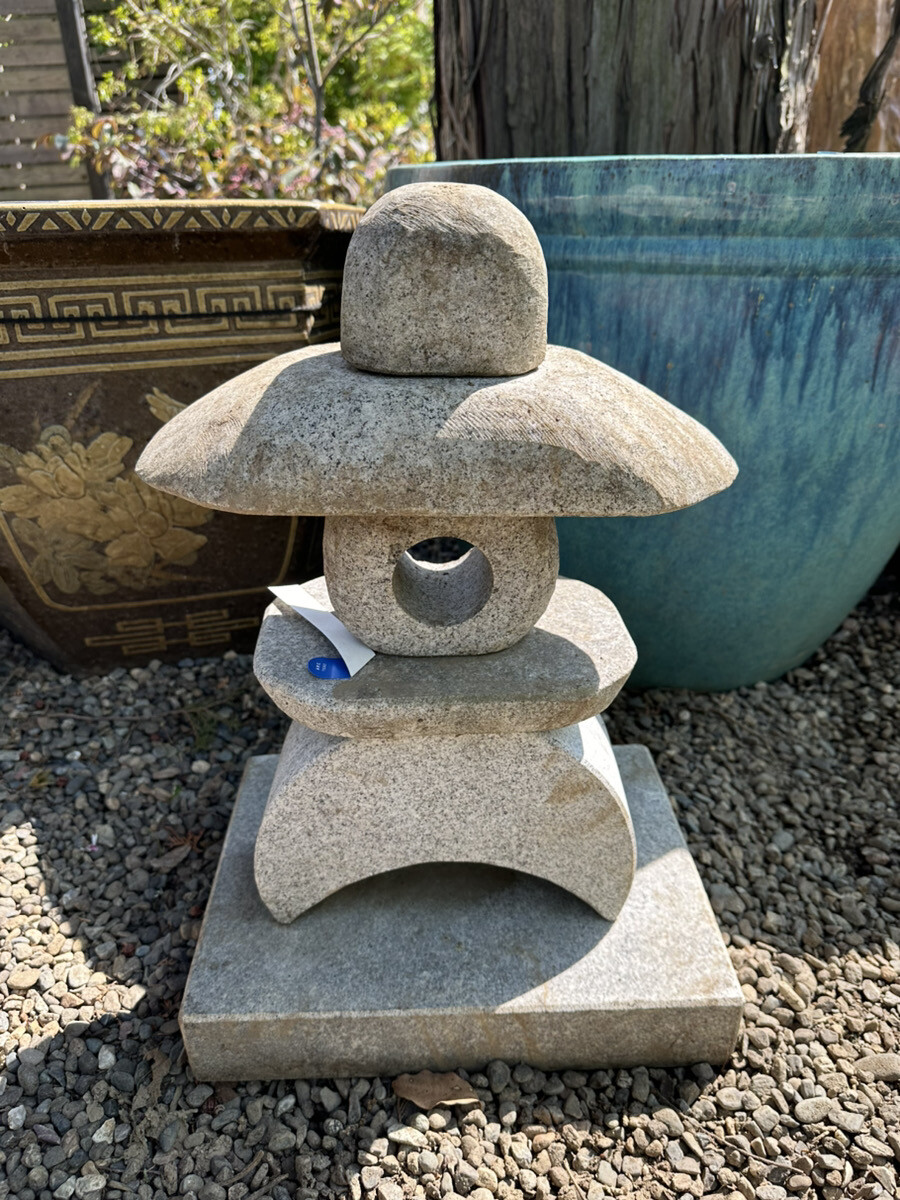 Stone Lantern Tourou Medium Granite Japanese Garden Ornament
