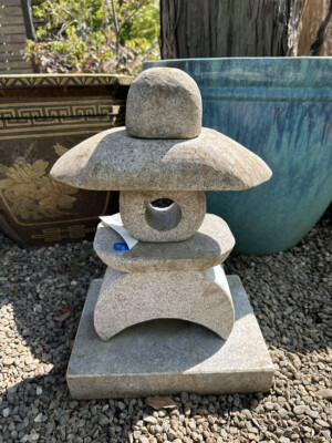 Stone Lantern Tourou Medium Granite Japanese Garden Ornament