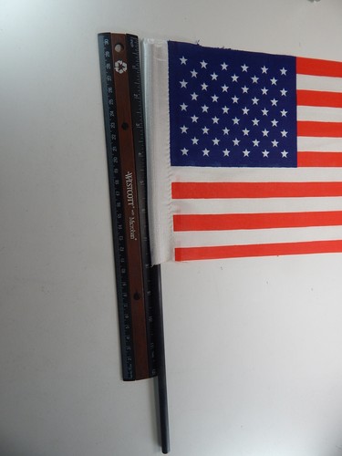 10x USA LOT Bandera Flag 12"x8" - Hand Held Stick - Picture 5 of 8