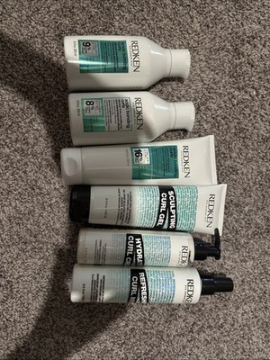 Redken Acidic Bonding Control & Style Curls System Complete Hair Regimen Lot NEW