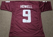 Cashius Howell Signed Maroon Jersey Beckett W Auto Texas A&M Aggies Football