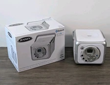 Jensen CD-555 Portable Music System CD Player Bluetooth FM Radio