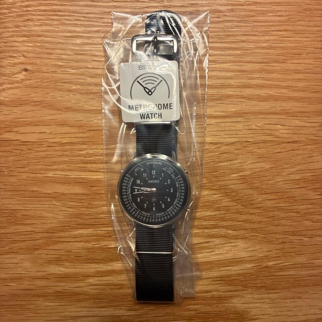 SEIKO Metronome Watch Fragment Edition Black Stainless Steel