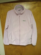 Columbia Womens XL Light Pink Benton Springs Full Zip Fleece Jacket