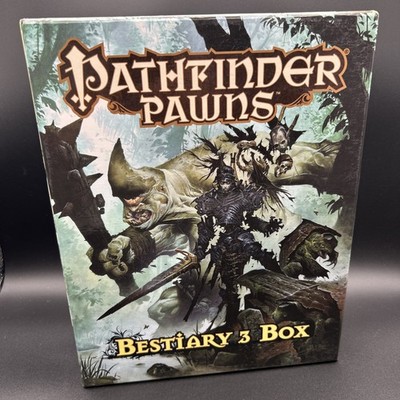 Pathfinder Pawns Bestiary 3 UNPUNCHED Open Box MINT Contents 300+ Pawns Paizo 1E