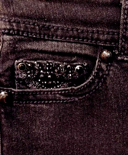 Code Bleu Annette Women's Black Solid Denim Bootc… - image 3