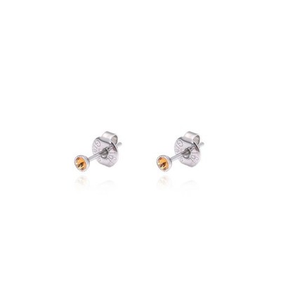 Kristall Ohrstecker Edelstahl 316L Damen Stecker Silber 2,3 mm 3,5 mm 6 mm, 9 mm