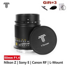 TTartisan 50mm F1.4 ASPH Full Frame Manual Focus Lens for E/Z/RF/EOS-R/L/M mount