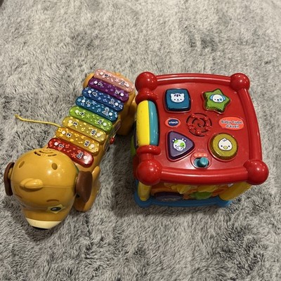 VTech Caterpillar Xylophone (No Mallet) + Baby Cube Sound In French Works Read