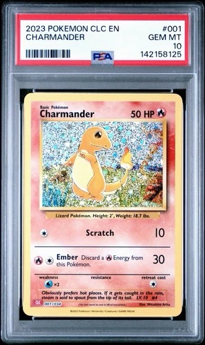 Pokemon TCG Classic Collection CLC 2023 #001/034 Charmander PSA 10