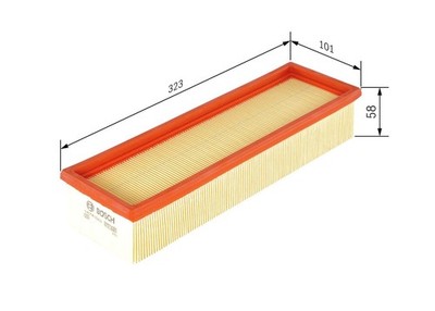 NEU - BOSCH 1457433260 Luftfilter für RENAULT