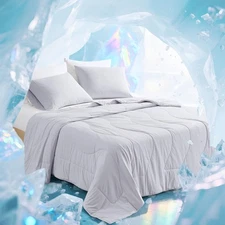 Degrees of Comfort PolarEdge Cooling Comforter Queen 90x90 Grey for Hot Sleepers