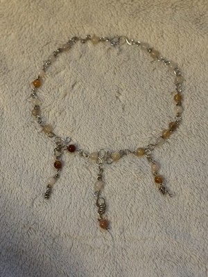 Roter Karneol & Sterling Silber Handarbeit 925 massiv Silber Schmuck Kette Halskette