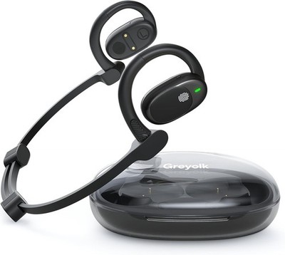 Greyolk Bluetooth Kopfhörer mit offenem Ohr HiFi Übersetzungskopfhörer für Sport