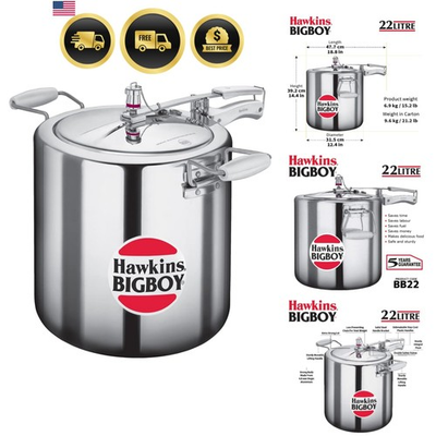 #ad #ad Pressure Cooker Aluminum 22 Liters Large Capacity Safe Heavy Duty Food Maker $274.99