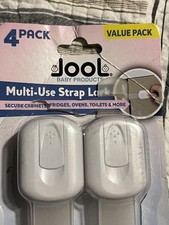 Jool Set 4 Baby Safety Locks/Latches for Cabinets Drawers Baby Proofing