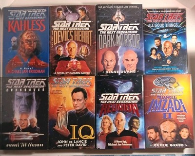 Star Trek The Next Generation Lot Of 9 Hardcover Books Sci-fi Pocket Books LOOK