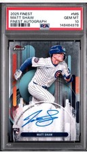 2025 Topps Finest - Finest Autographs Matt Shaw #FA-MS (AU, RC)