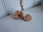 ANTIQUE ELGIN HUNTER CASE ENGRAVED POCKET WATCH W/ 24" GOLD FILLED CH