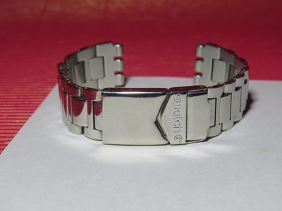 2nd HAND : KÜRZBARES ORIGINAL Swatch - 17 mm IRONY Edelstahl Armband ESCAPADE
