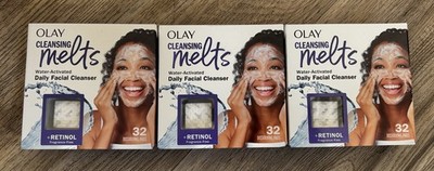 Olay Retinol Face Wash Melts Fragrance Free 32 Dissolving Pads 3PK