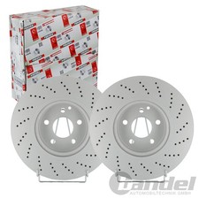 2x FERODO 322mm GELOCHTE BREMSSCHEIBEN VORNE passend f&uuml;r MERCEDES C-KLASSE E-KLA
