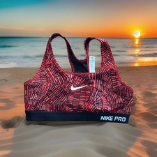 Nike Pro Dri-Fit Women  s Medium/M Racerback Sports Bra EUC Workout Fitness