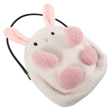 Plush Bunny Shoulder Bag Kawaii Crossbody Purse Animal Shaped Bookbag