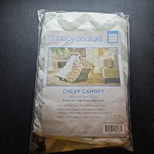 Canopy Couture Chevy Chevron Infant Car Seat Canopy Gray White New
