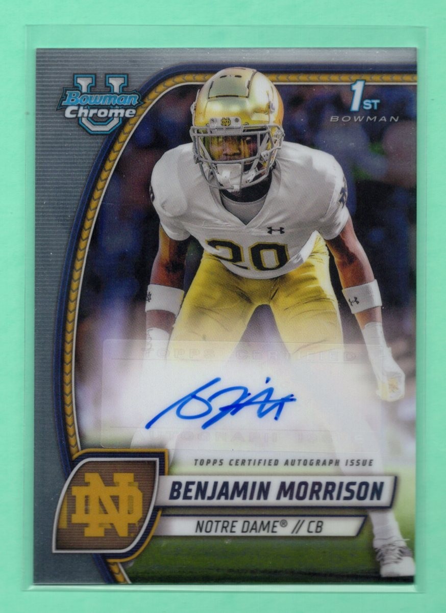 2024 Bowman U Chrome Benjamin Morrison PA-BMO 1st Bowman Prospect Autograph