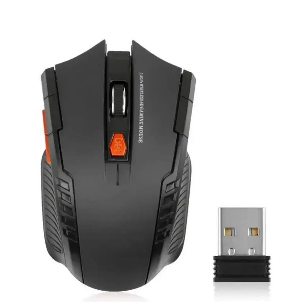 2.4G Wireless Optical Mouse 1600DPI Battery 6 Button USB Receiver PC Laptop - Image 2 of 4
