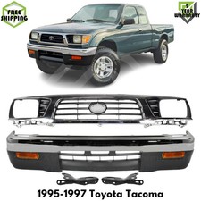 Front Bumper Chrome Steel & Signal Lights Kit...