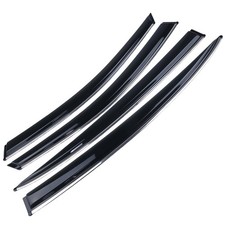 4Pcs Window Visor Wind Deflector Kia K4 2025-On 1.6L/2.0L PC Stainless Trim