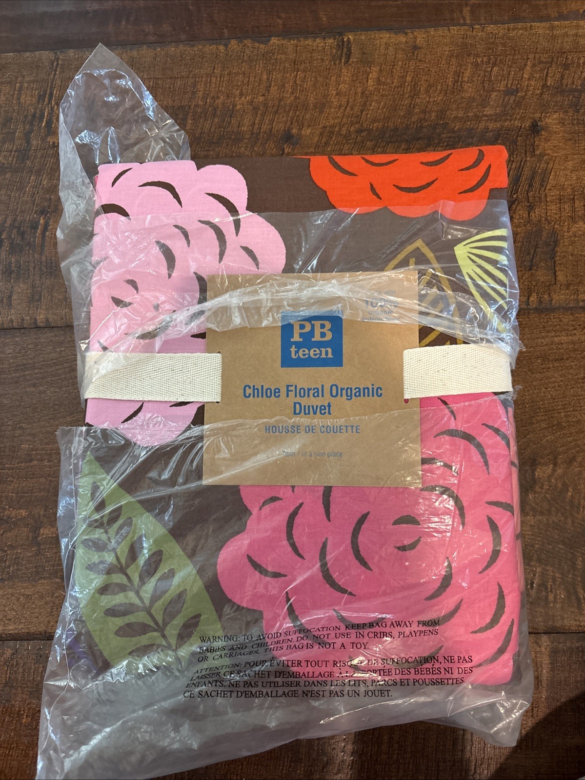 Pottery Barn, Teen Chloe Floral Organic Duvet Twin