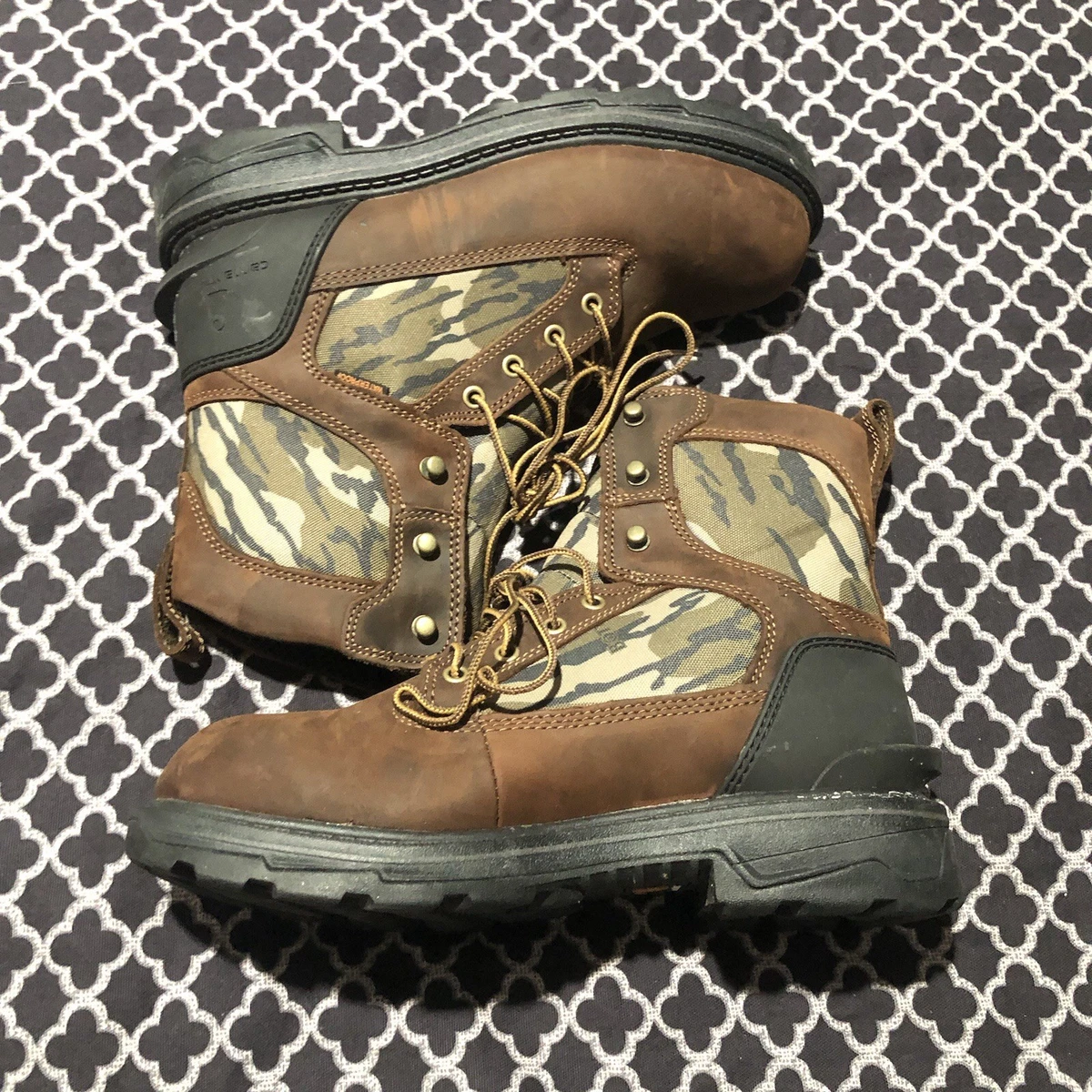 Carhartt Ft8002-M Ironwood Waterproof Camo Boots Sz 8.5 Mens Brown Mossy Oak Carhartt Men main image 4