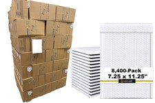 8400x 7.25x11.25 White #1 Padded BUBBLE MAILERS Self-Seal Shipping dvd bag ship
