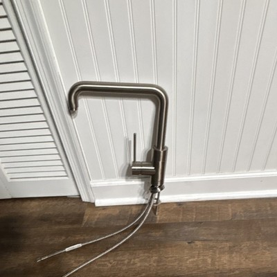 BLANCO PURUS I High Arc Pull-Out Kitchen Faucet Stainless Steel 440598