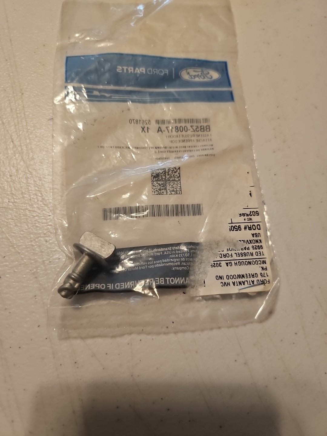 Genuine Ford Rear Plate Retainer Clip BB5Z-00817-A Fastener | eBay