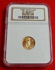 1997 1/10th Ounce Gold $5 Eagle Coin NGC MS69 - Starting to Tone - Old NGC Slab