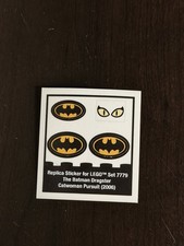 Lego Batman I Replica Unused Sticker Sheet The Batman Dragster Catwoman Pursuit