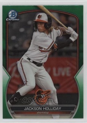 2023 Bowman Draft Chrome Green Refractor /99 Jackson Holliday #BDC-118 uk2